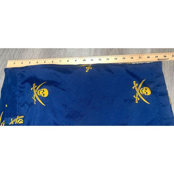 Liquid Flow Printed Performance Swim Trunks Shorts Size 40 Navy Skull & Swords - Picture 4 of 8
